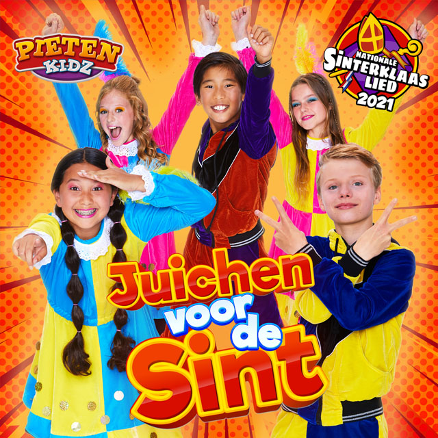 Juichen voor de Sint, het Nationale Sinterklaasliedje 2021 door de Pietenkidz