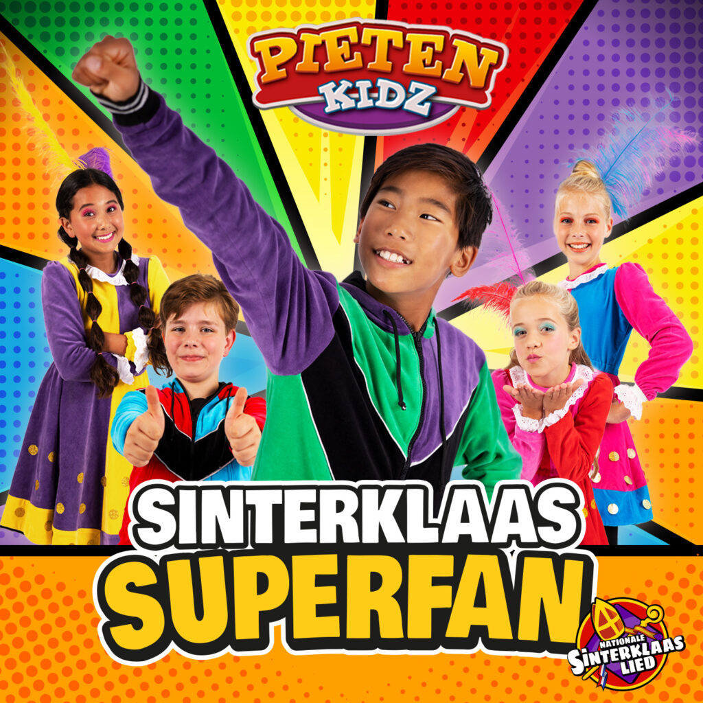 Sinterklaas Superfan het Nationale Sinterklaaslied 2022 gezongen door de Pietenkidz