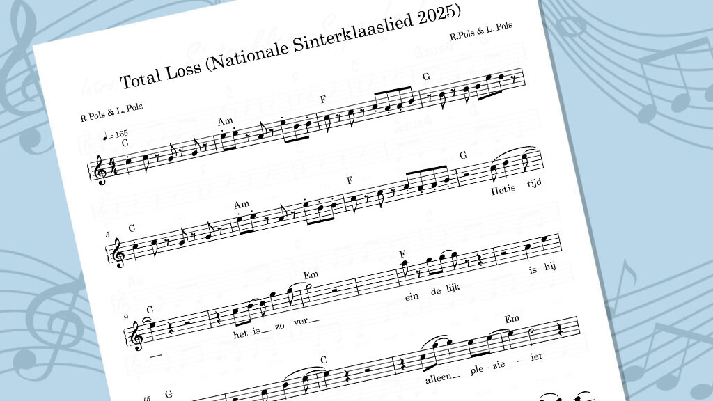 Bladmuziek Total Loss, Nationale Sinterklaaslied '25